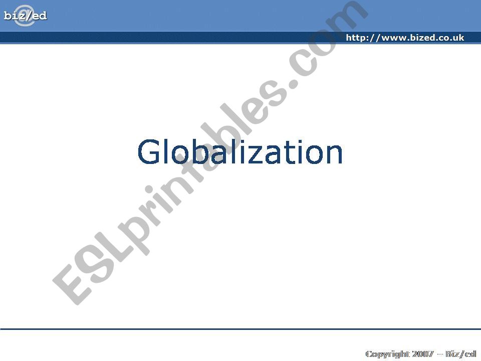 Globalization powerpoint