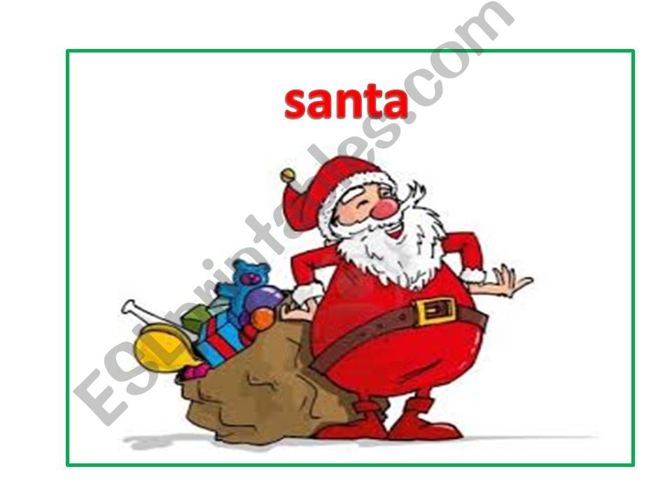 Christmas flashcards powerpoint