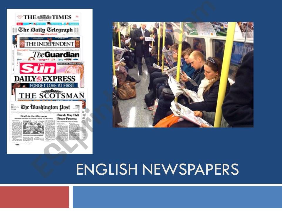 English Newspapers powerpoint