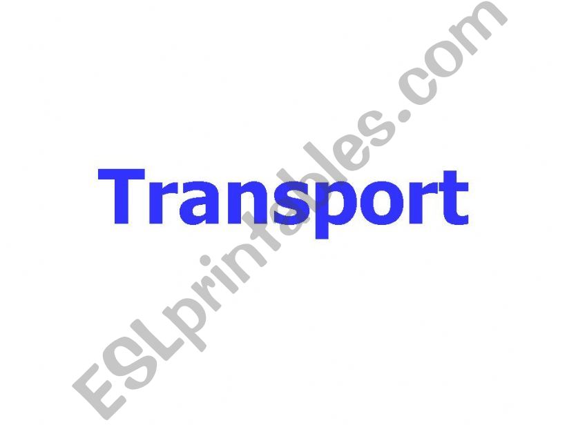 Transport powerpoint