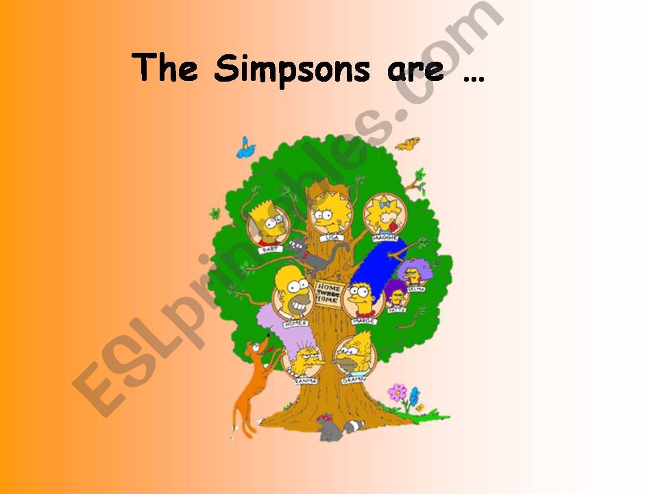 The Simpsons family powerpoint