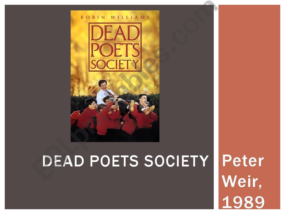 Dead poets society - recap, poetry and questions