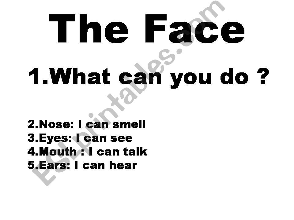 The Face powerpoint