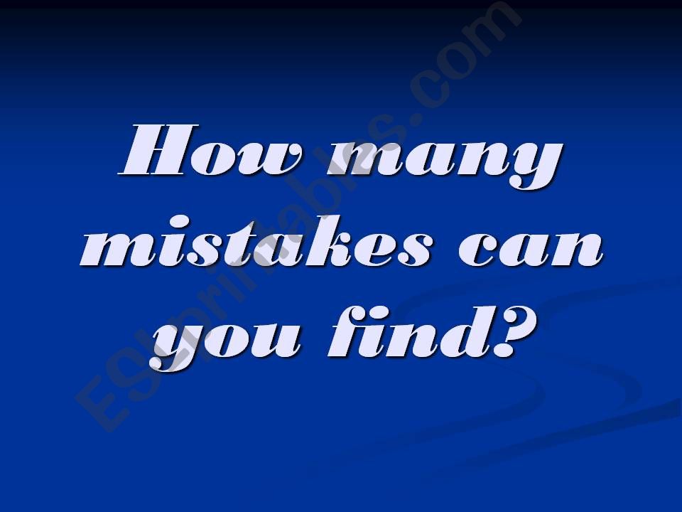 How many mistakes can you find?