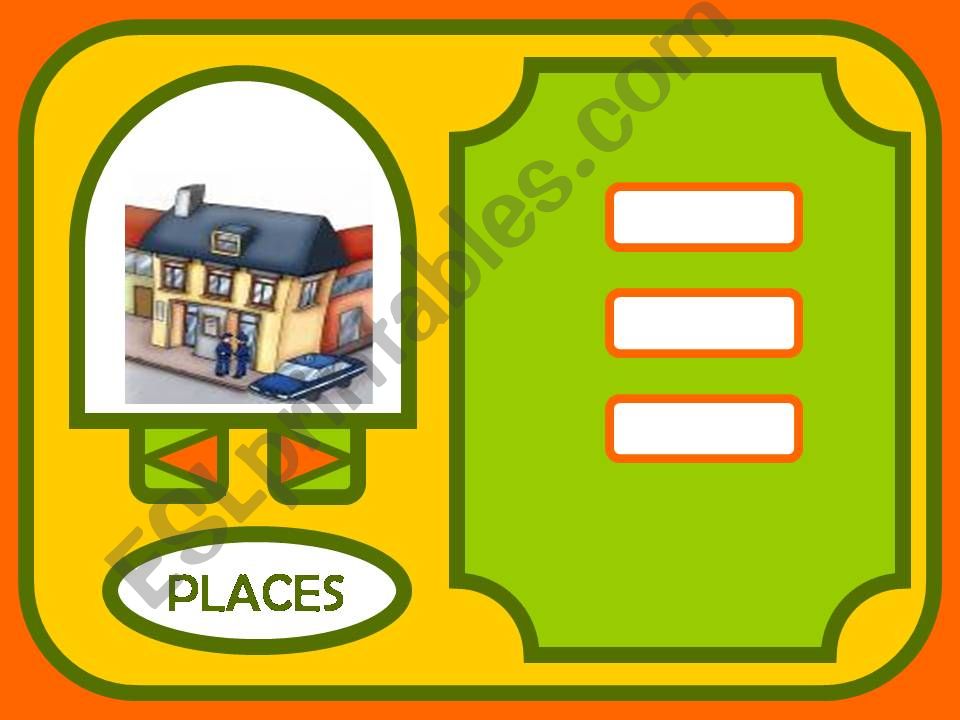 Places in town powerpoint