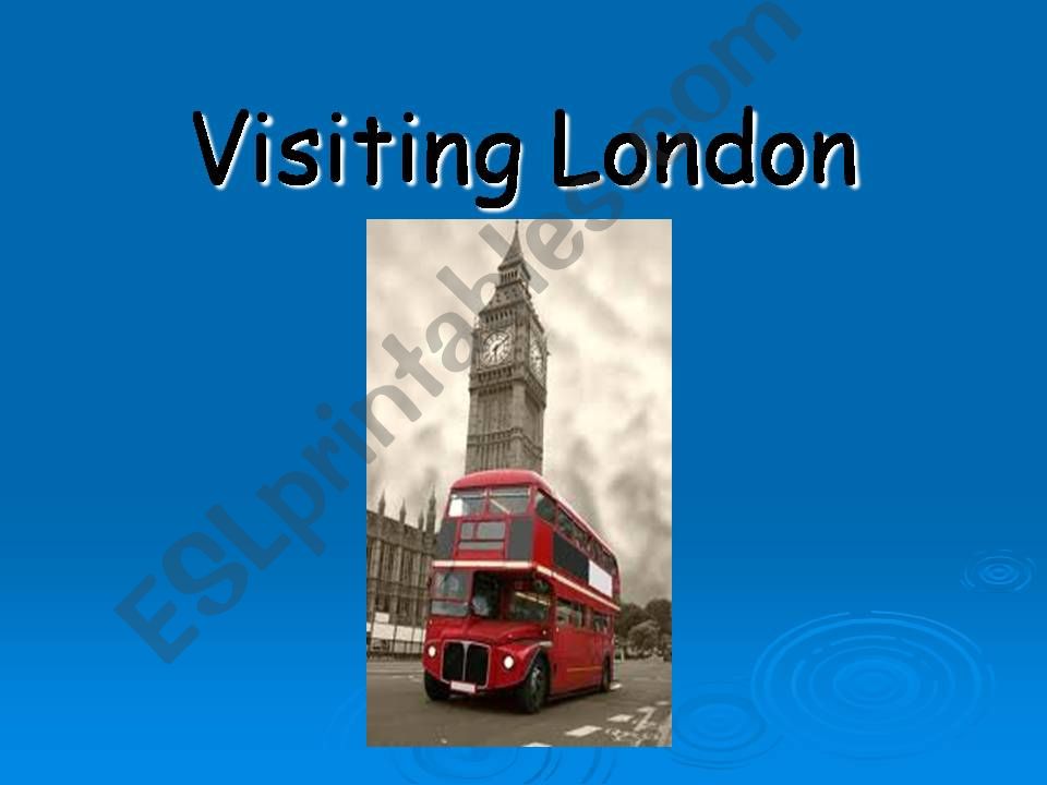 Visiting London powerpoint
