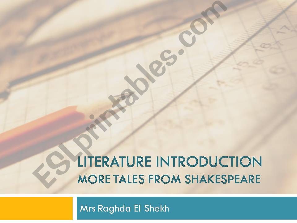 introduction to shakespear powerpoint