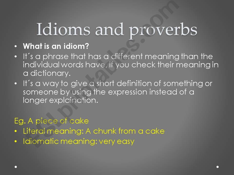 Practice idioms powerpoint