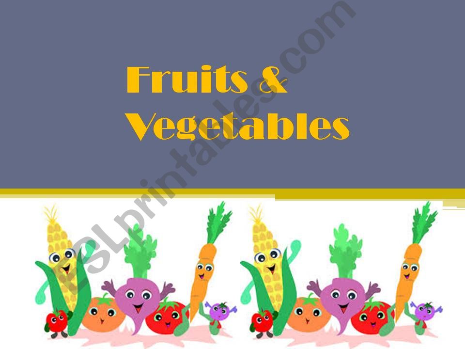 fruit and vegetables powerpoint