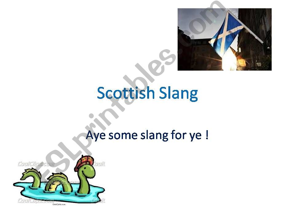Scottish Slang powerpoint