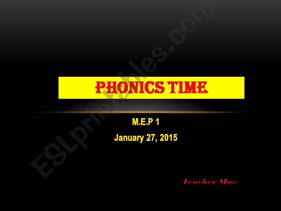Phonics Time powerpoint
