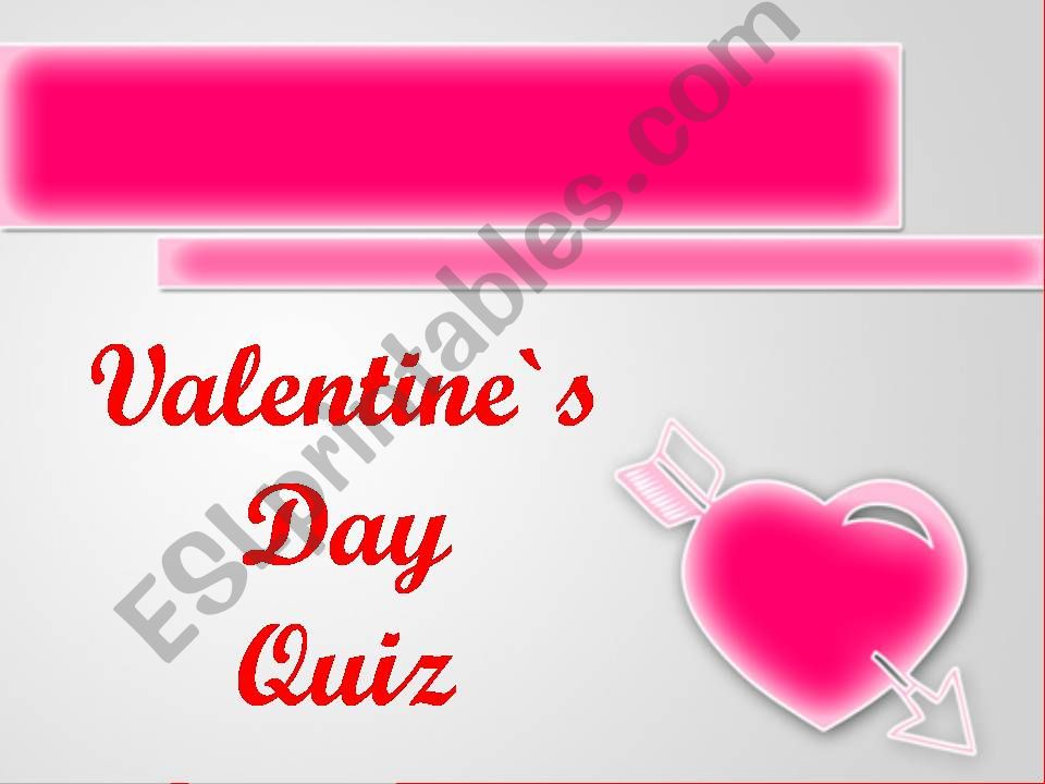 Valentines Day Quiz powerpoint