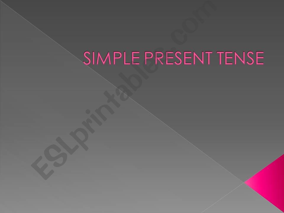 present smple tense powerpoint