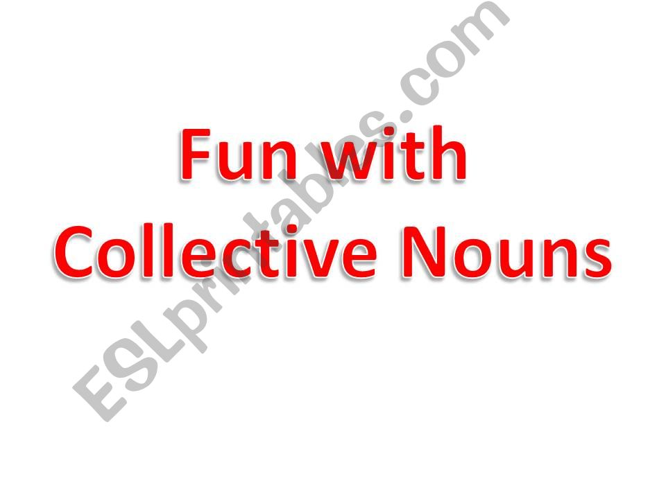 Collective Nouns powerpoint