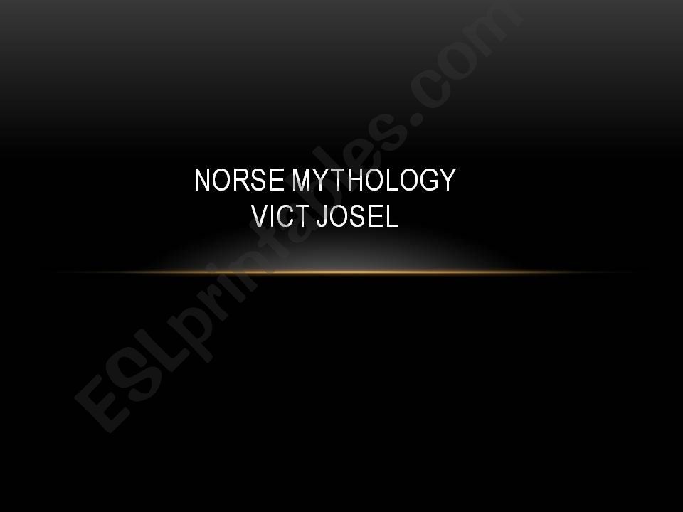 Norse Mithology powerpoint