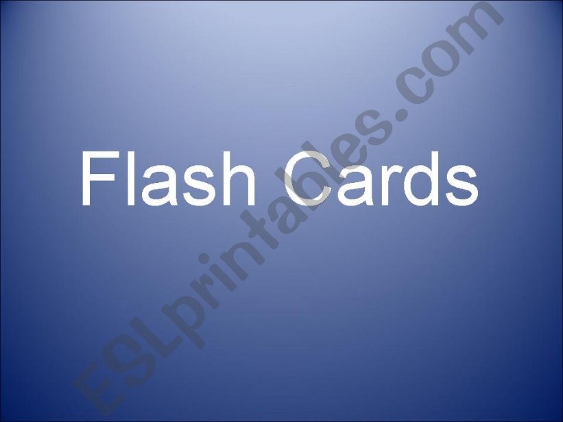 flash cards powerpoint