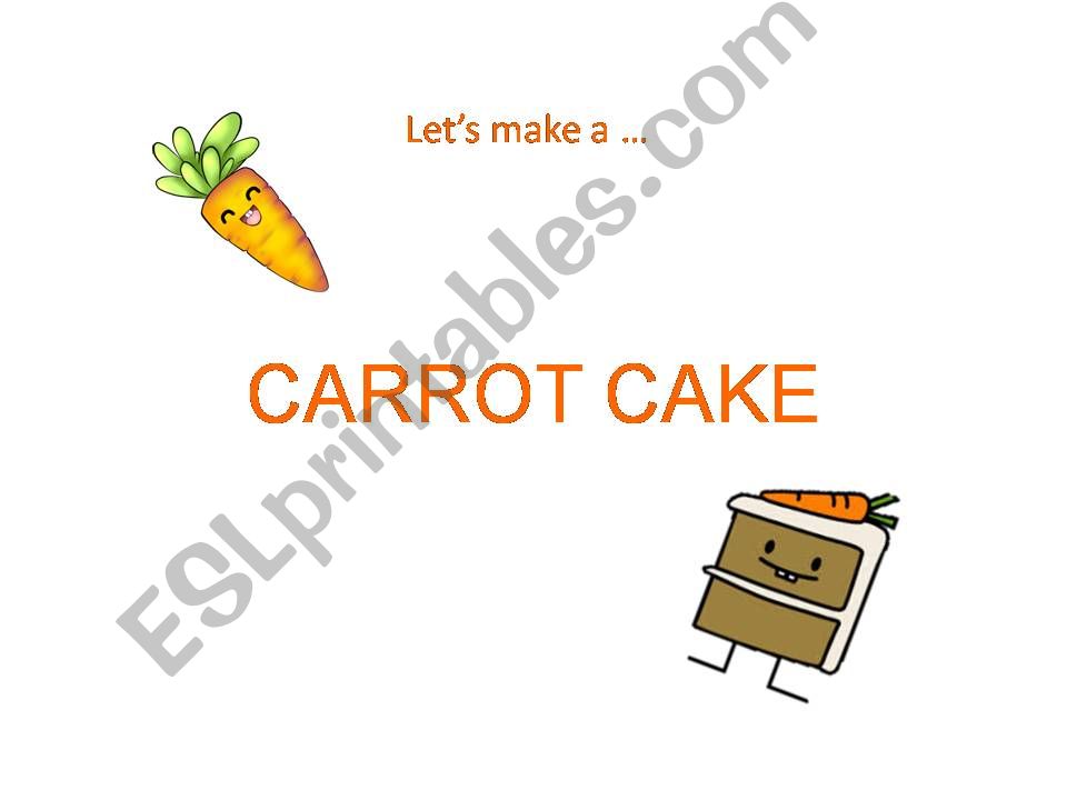 Carrot cake Recipe re-ordering