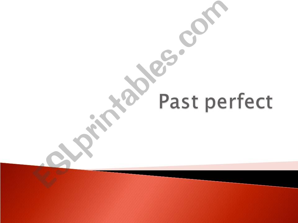 Past Perfect powerpoint