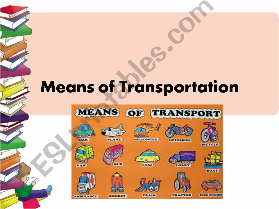 Means of transportation  powerpoint