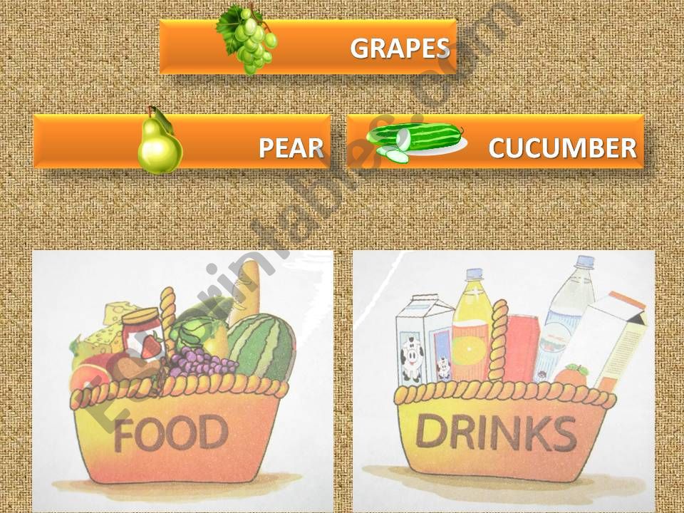 Food and Drinks powerpoint