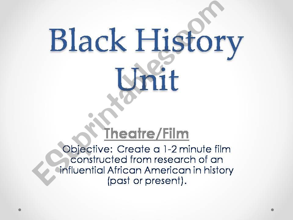 Black History Month powerpoint