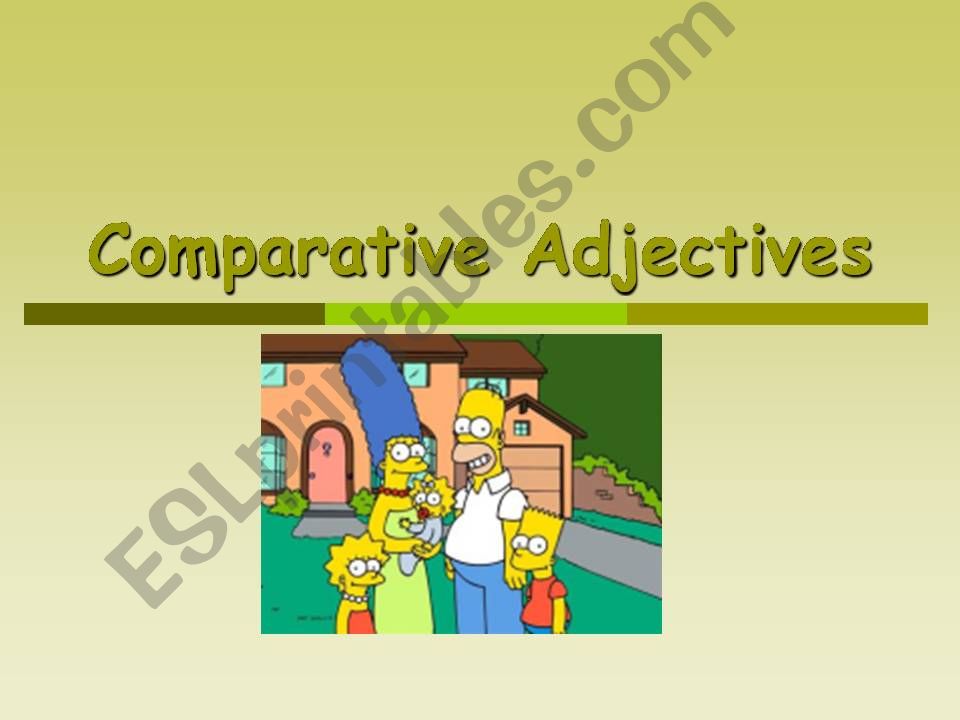COMPARATIVES powerpoint