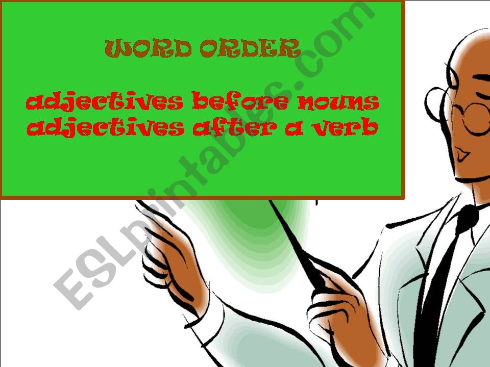 word order powerpoint