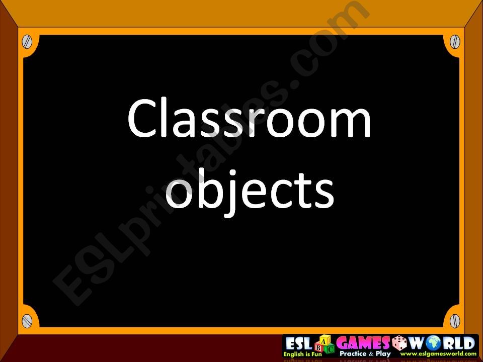 Hide Classroom Objects powerpoint