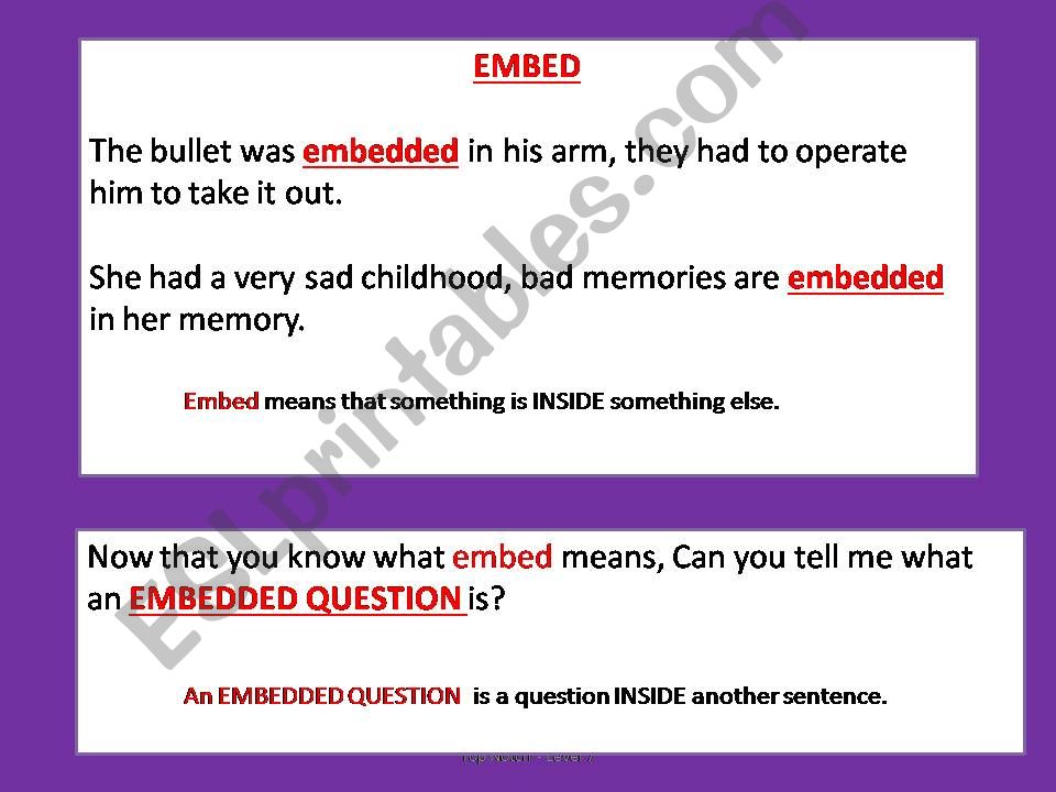 embbeded questions powerpoint