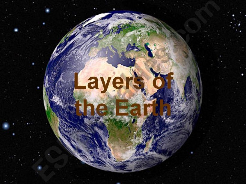 Layers of the Earth PowerPoint