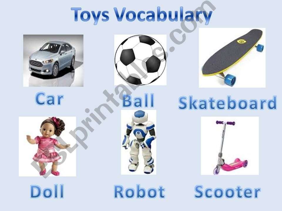 TOYS VOCABULARY powerpoint