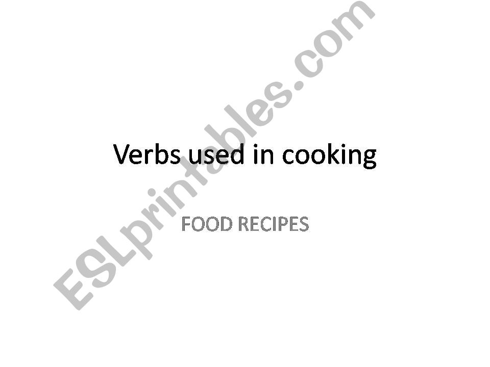 Cooking powerpoint