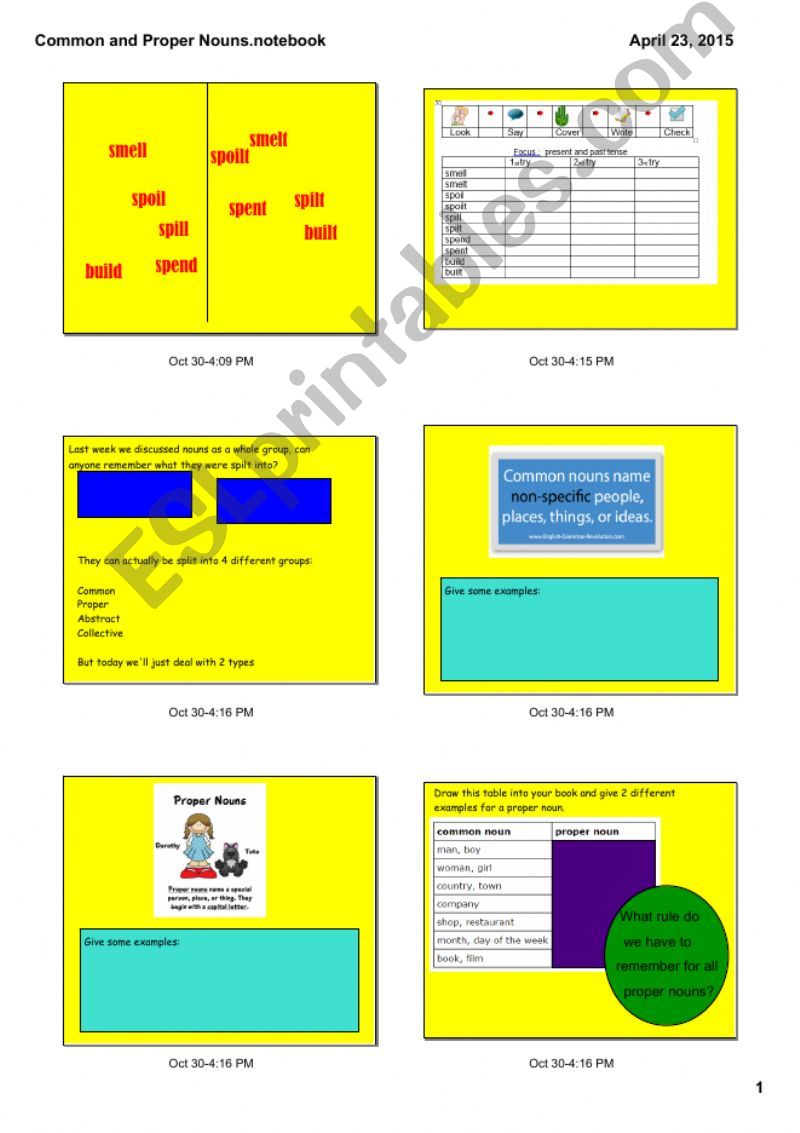 Esl English Powerpoints Common And Proper Nouns 