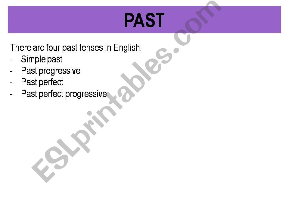 past tenses powerpoint