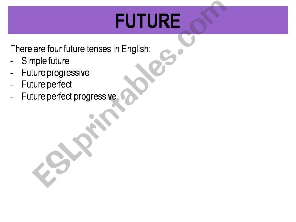 future tenses powerpoint