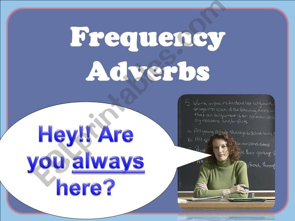 Adverbs of Frequency powerpoint