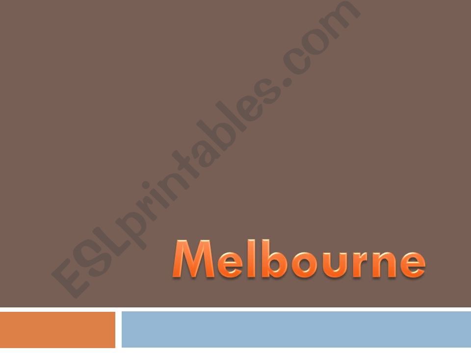 Melbourne powerpoint