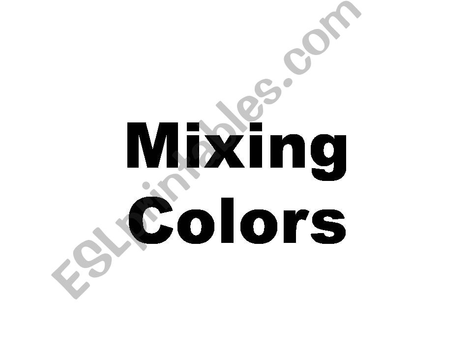 mixing colors powerpoint
