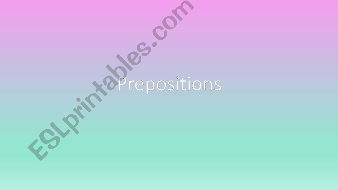 prepositions powerpoint