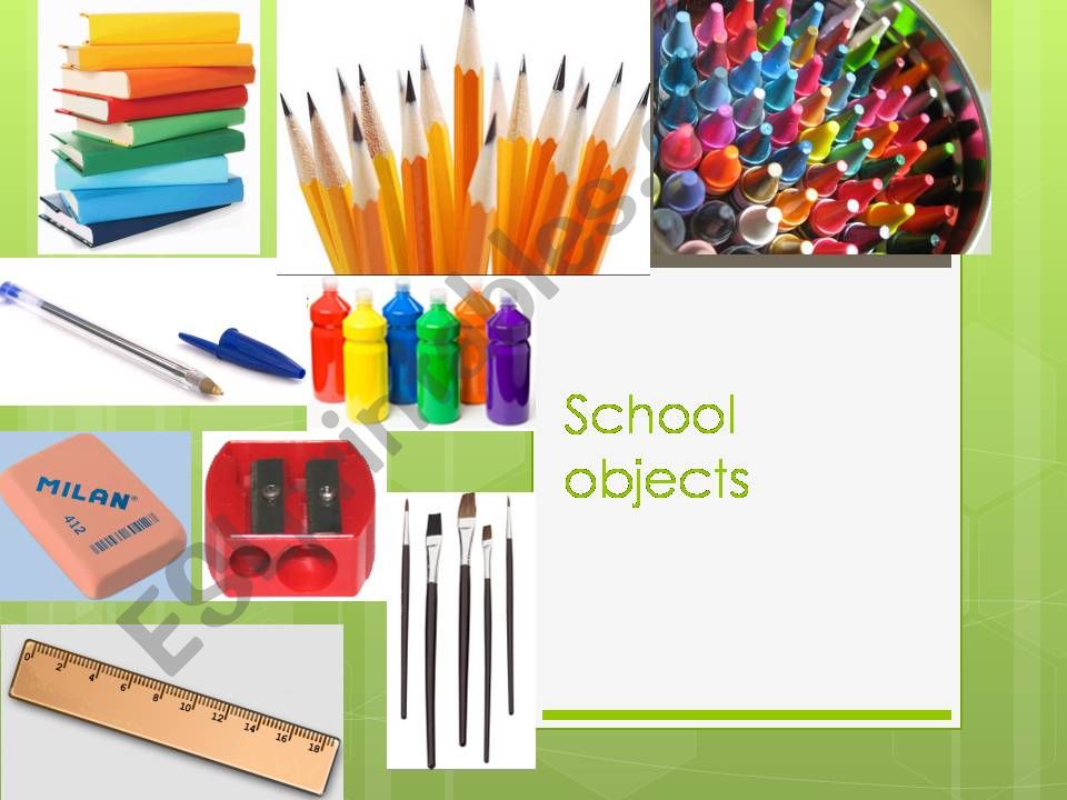 School objects powerpoint