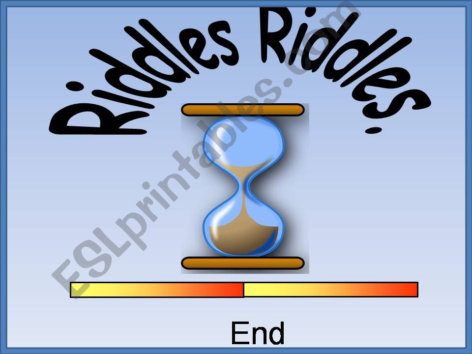 Riddles Riddles with Answers powerpoint