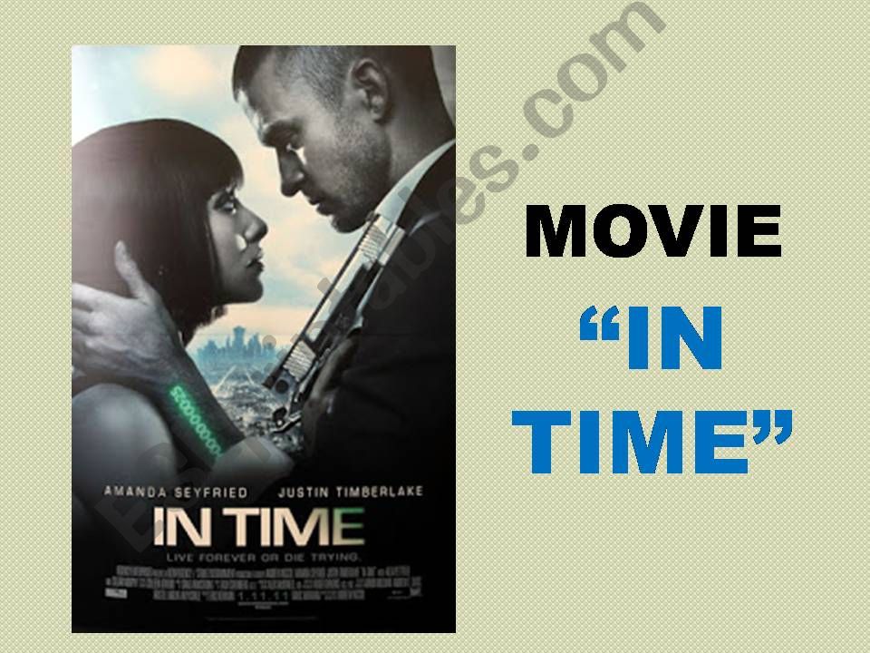 Movie worksheet: In Time powerpoint