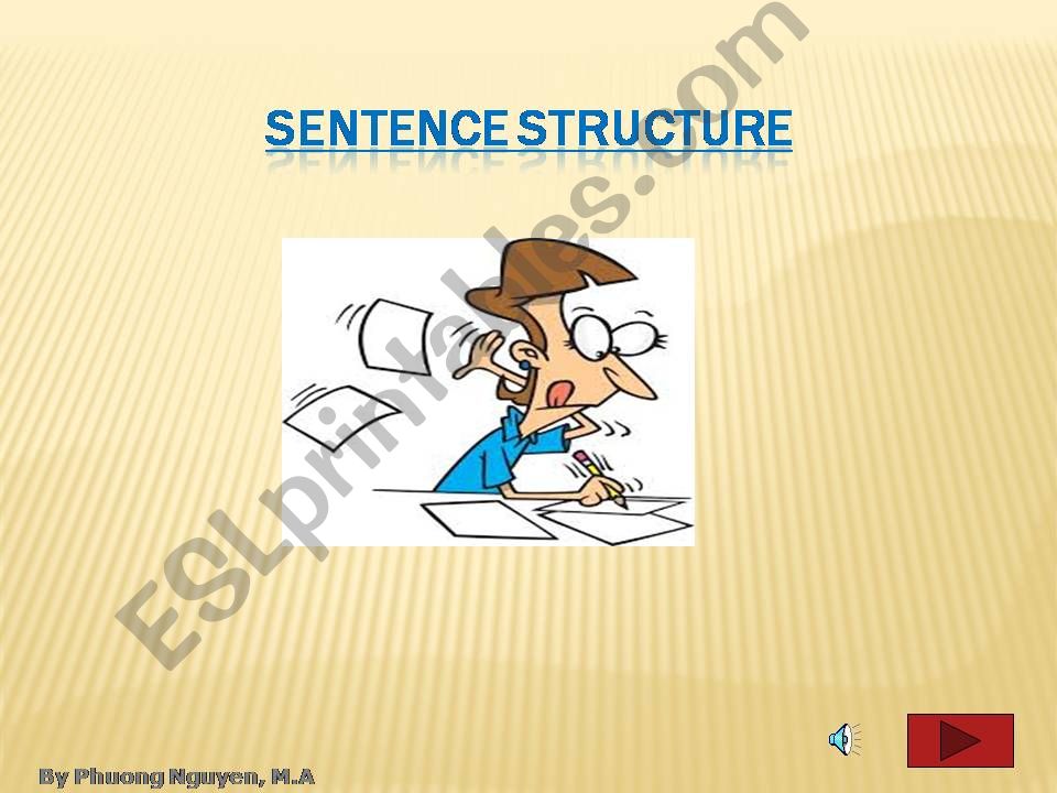 Sentence Structures powerpoint