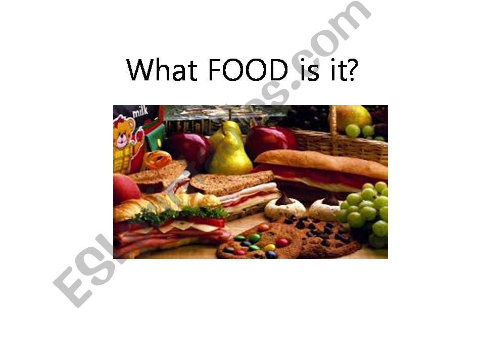 What food am I? powerpoint