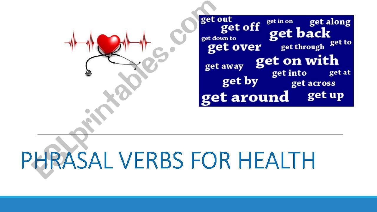 PHRASAL VERBS FOR HEALTH powerpoint