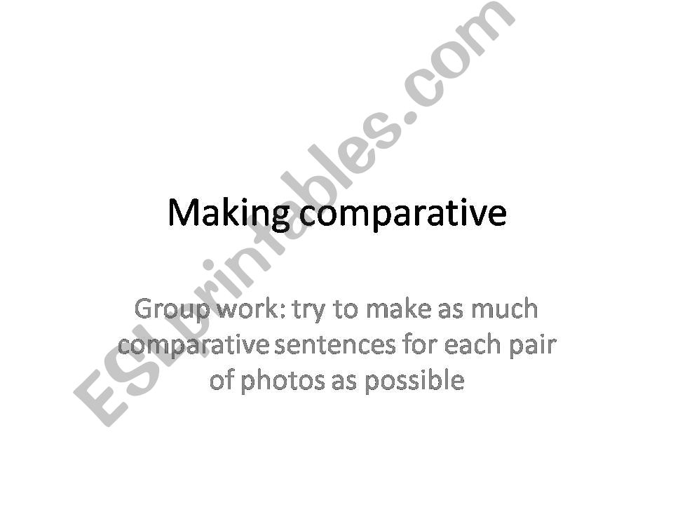 making comparison from photos powerpoint