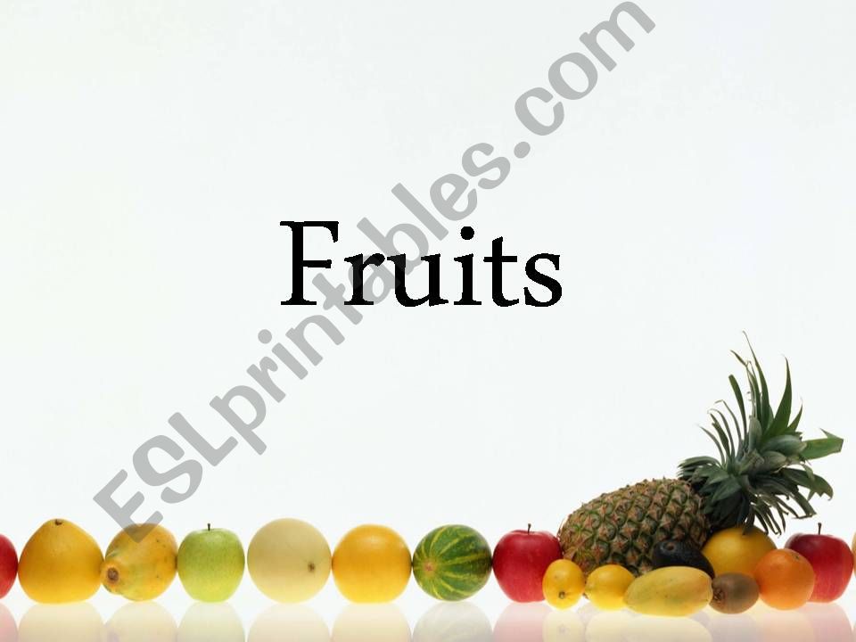 Fruits powerpoint