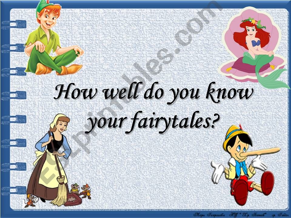How well do you know your fairy tales?