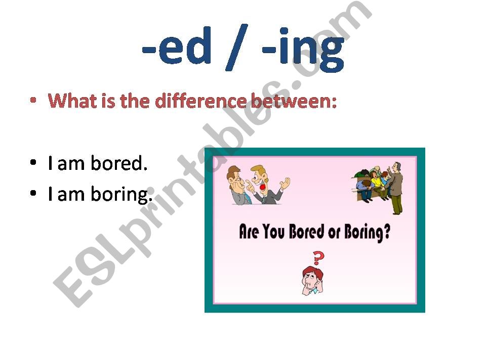 ed/ing adjectives powerpoint