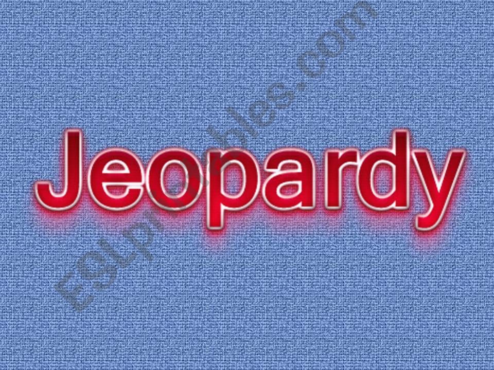 Jeopardy Vocab Review P3 powerpoint